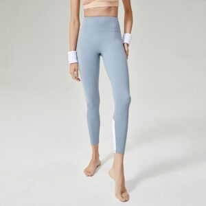 Peach hip-lifting high waist mesh splicing breathable yoga pants sports trousers fitness yoga clothes for women